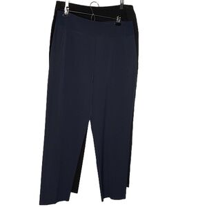 Athleta Women's Endless High‎ Rise Navy and Black Straight Leg Pants